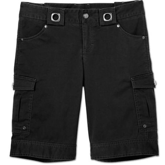 Athleta Pants - Athleta Kick It Cargo Bermuda Shorts Black Size 6